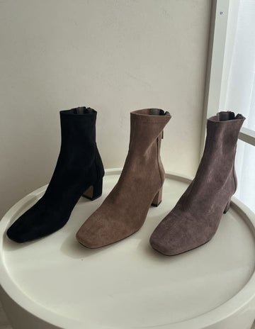 Seber Suede Span Ankle Boots (5.5cm)